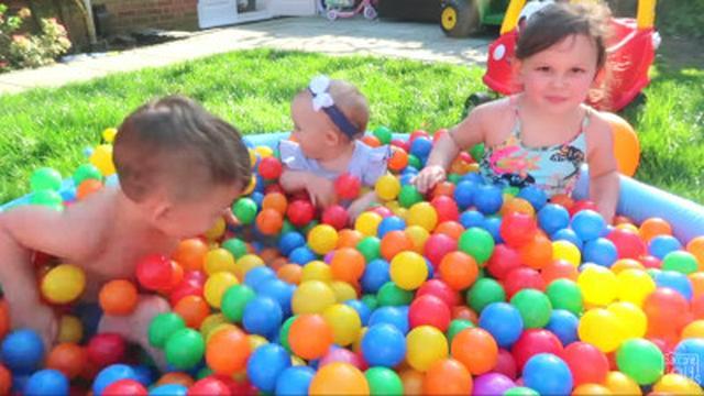 WE BUILT A WATERPARK IN OUR GARDEN AGAIN!!