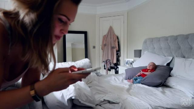 SURPRISE BABY PRANK ON DAD!!!