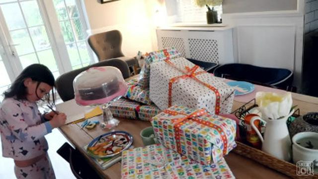 EDUARDO'S 5TH BIRTHDAY MORNING!