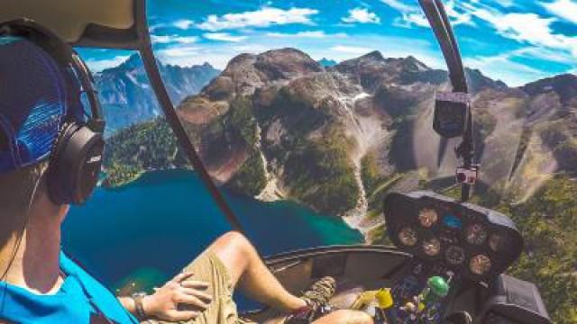 STRAPPED INTO A FALLING HELICOPTER