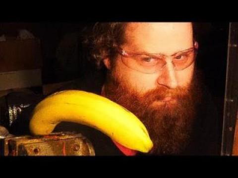 Exploding banana to the face (Slow motion sound design)