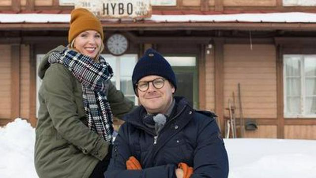Den gamla järnvägsstationen i Hybo, Hälsingland