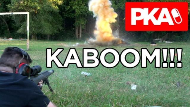 Adventure — Woody Destroys a Toilet - 50 BMG Desert Tactical Arms HTI