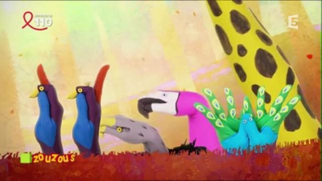 Les deux perroquets et les mouches