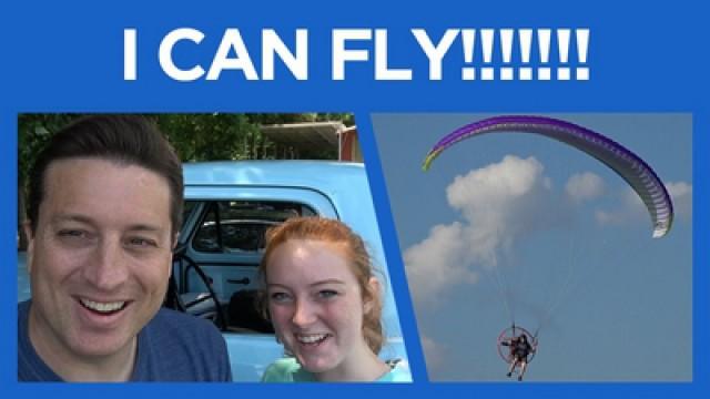 I CAN FLY!!!!!! MY FIRST TWO PARAMOTOR FLIGHTS