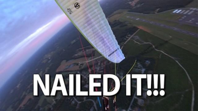 I was so happy when I finally hit my Wing Overs - Paramotor