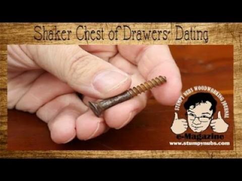 How to date antique furniture- Shaker chest of drawers