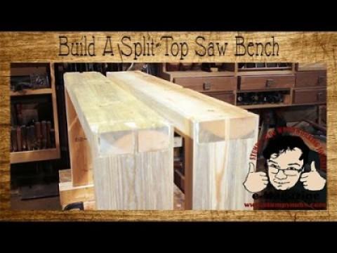 Build a $10 Split-Top Saw Bench for Woodworking