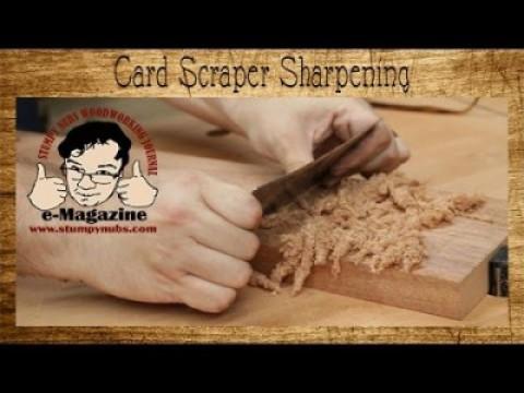 5 steps for easy woodworking card/cabinet scraper sharpening