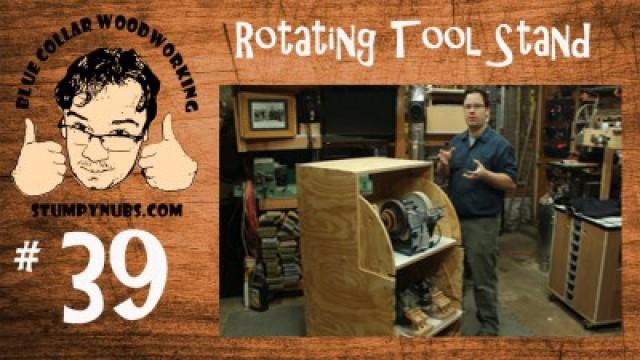 UNIQUE rotating flip-top tool stand woodworking sharpening station