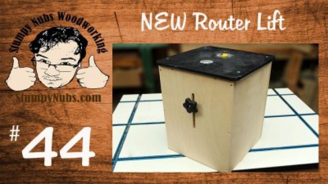 Build your own FEATURE LOADED router lift - also works as a mini router table!