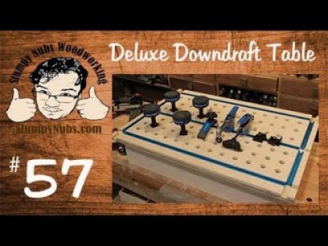 Make a DELUXE downdraft sanding table with t-tracks for work holding and clamping
