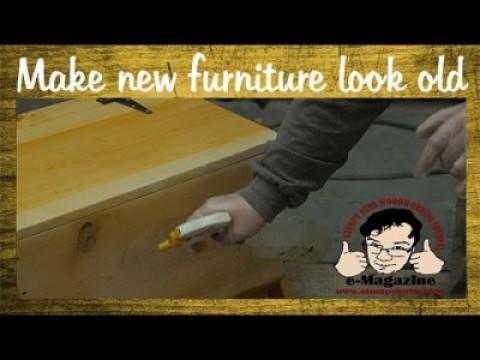 FINISHING TECHNIQUE: Aging/Distressing Furniture- Make new wood look old!