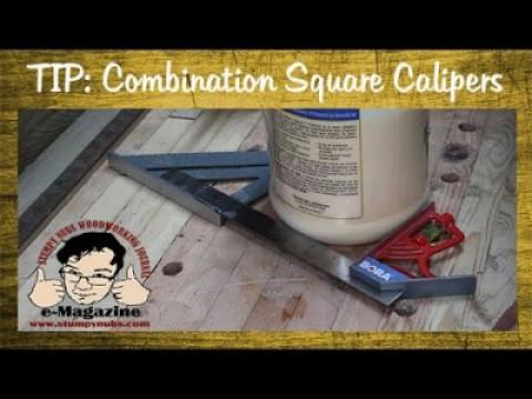Combination square calipers