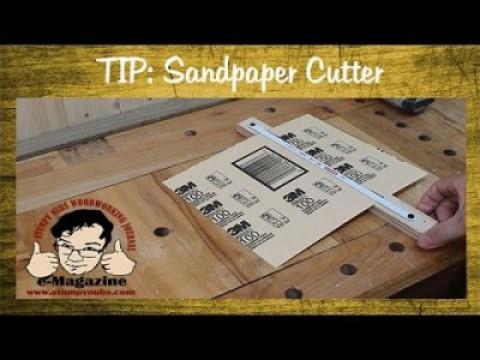How to make a trimmer for sandpaper sheets