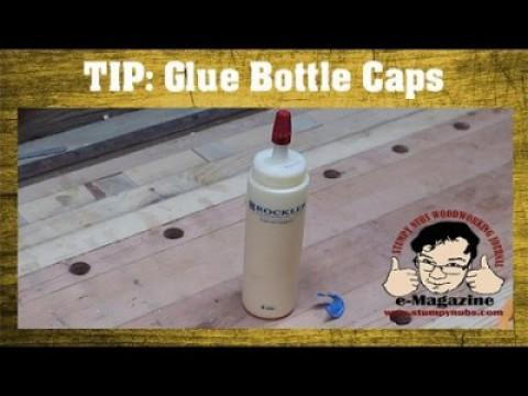 A solution for lost glue bottle caps /seal caulking tube!
