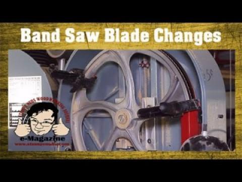 Help for awkward band saw blade changes