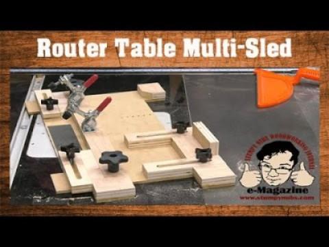 Build A Router Table Multi-Sled (Coping, Small Parts Holder, Tenons, Circles, Etc.)