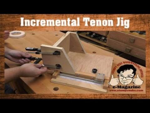 Amazing Homemade Table Saw Tenon Jig With An Incremental Positioner