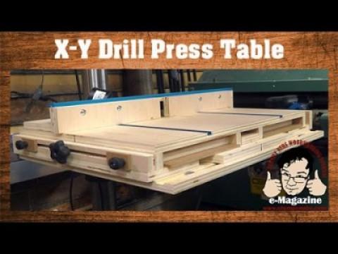 AWESOME homemade drill press table with an X-Y Sliding top and more