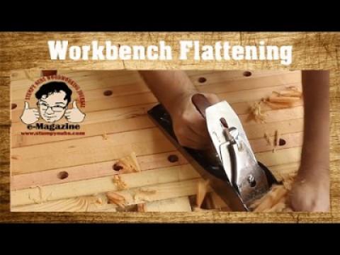 How to flatten your woodworking bench with hand planes