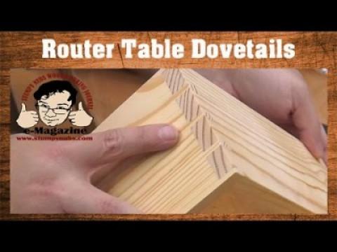 EASY router table dovetails that LOOK HAND CUT, with a simple jig