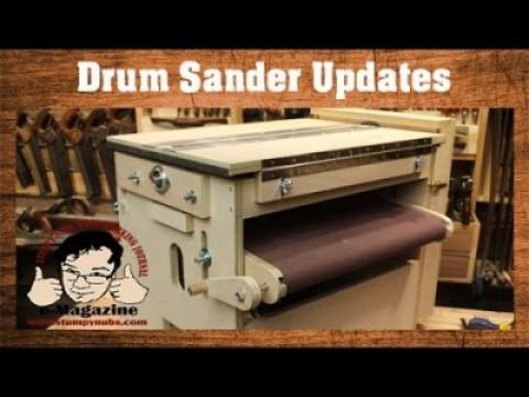 UPDATED Homemade TWO STAGE drum sander with Sand Flea and feed belt