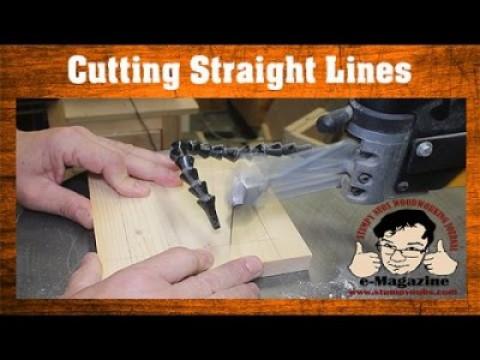 Scroll Saw Lesson #1- How to cut straight lines effectively