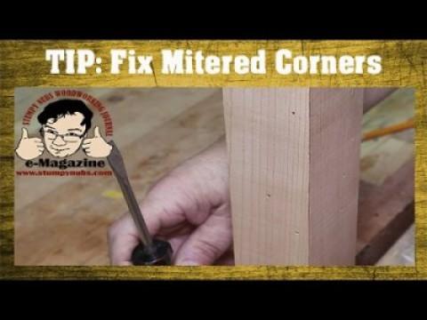 A fast fix for mitered corners