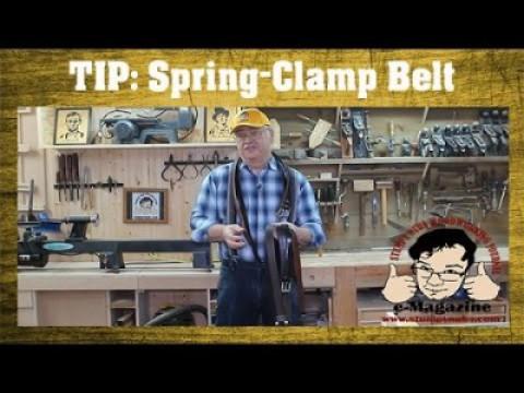 Make a clamp rack from an old belt