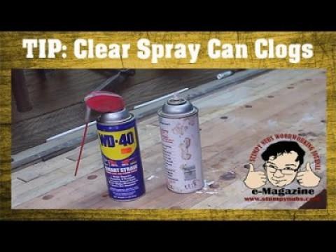 How to unclog a spray can nozzle (and avoid it too!)
