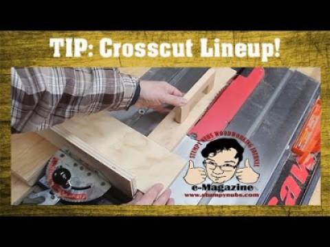 Lining up your crosscuts