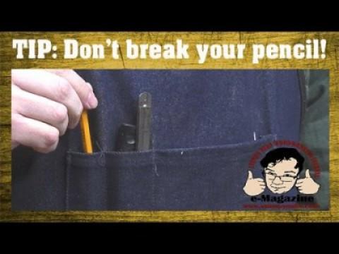 Stop breaking pencils in your apron pocket
