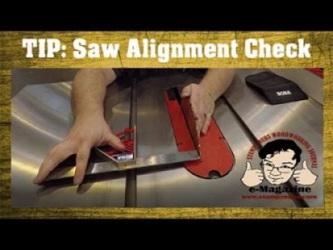Check your table saw alignment quickly and easily