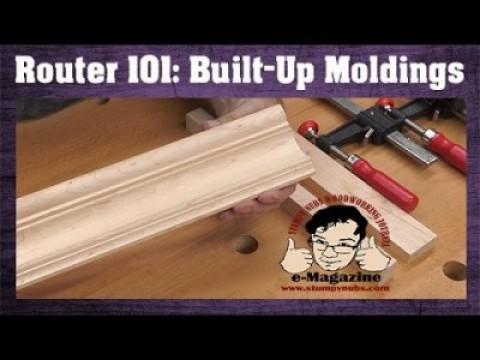 How to make fancy built-up crown moldings with common router bits