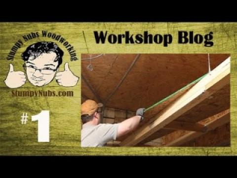 SNW Shop Blog #1- Building storage lofts for drying lumber