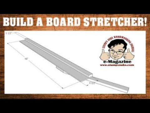 NO JOKE- How to make a 'Board Stretcher' to make a work-piece longer! (Woodworking scarf joint)