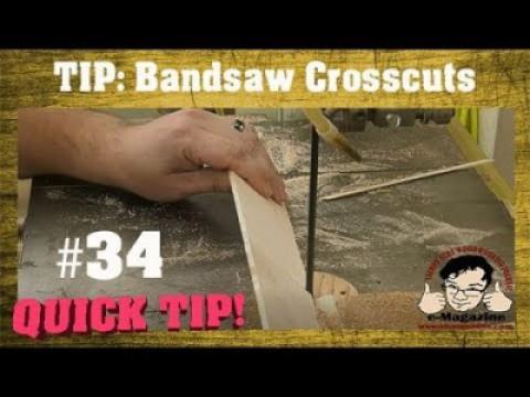 Make FAST and accurate cross cuts on the band saw!