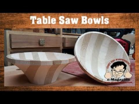 How to turn a bowl on a FREAKING TABLE SAW