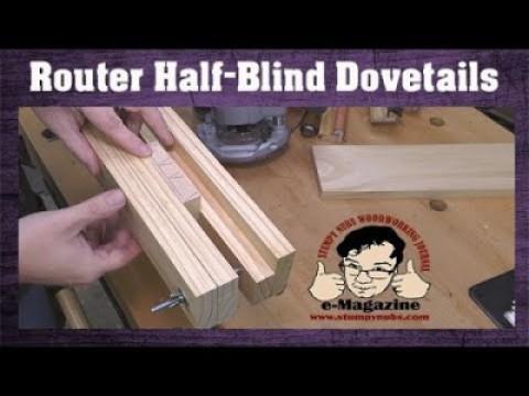 CHEAP and easy router jig for Half-blind dovetails