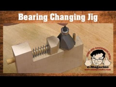 A cool jig for changing your router bit's bearings