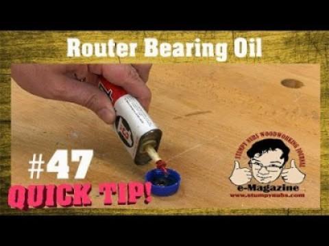 How do you oil router bit bearings