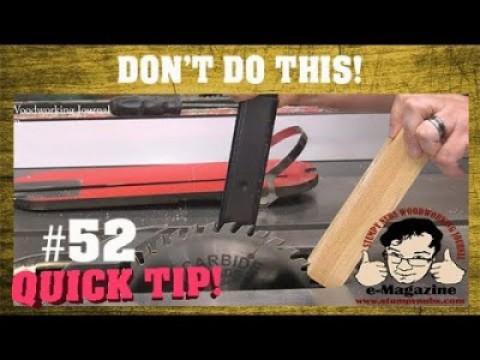 Many of you are installing your table saw blade the wrong way