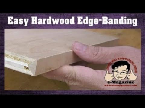 Make plywood look like hardwood- edge banding without special tools