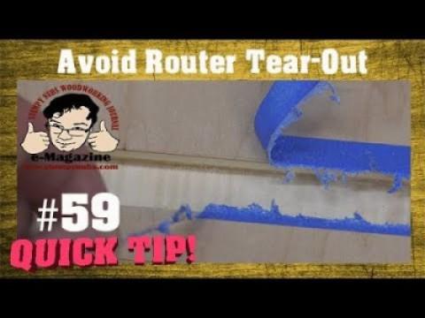 Three Ways to keep your router from ruining your day (avoiding tear-out)