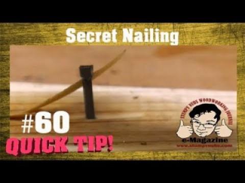 FORGOTTEN TECHNIQUE - How old-timey woodworkers kept their nails a secret