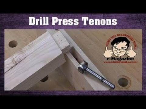 Forget mortises, can you cut a TENON with a drill press
