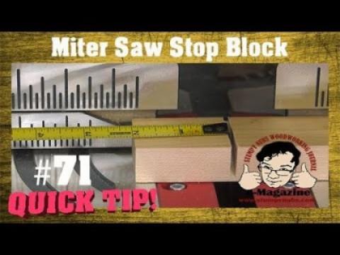 An old idea for a miter saw stop block