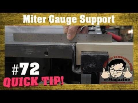 Your miter gauge needs some extra support