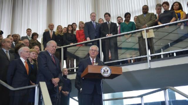 Tillerson arrives at State, Conway's role in the White House